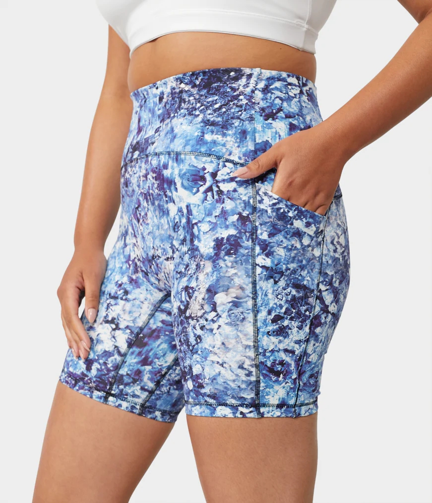 Women's Manduka PRESENCE Shorts Blue | 7523860