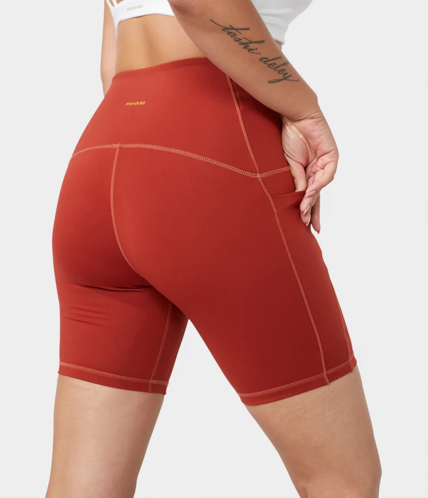 Women's Manduka PRESENCE Shorts Red | 8447642