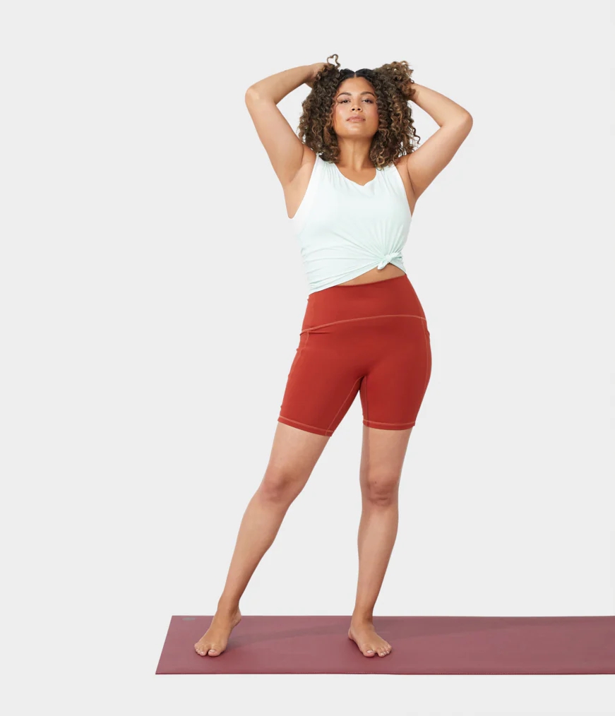 Women's Manduka PRESENCE Shorts Red | 8447642