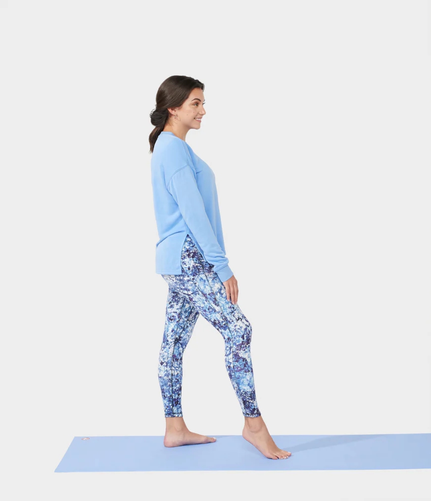 Women's Manduka RISE AND SHINE Sweatshirt Blue | 3037174