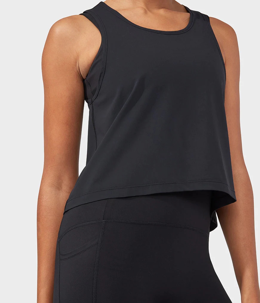 Women's Manduka ROOT TO RISE Tanks Black | 5548379