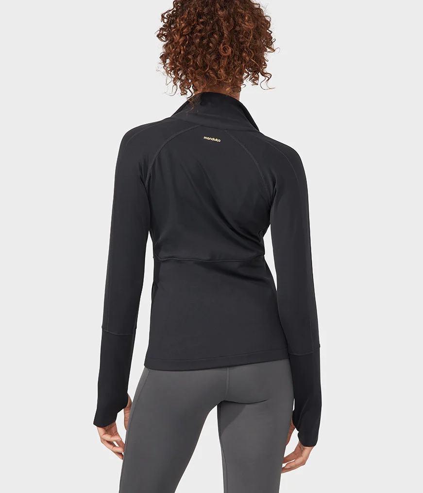 Women's Manduka SEQUENCE Jackets Black | 3298431