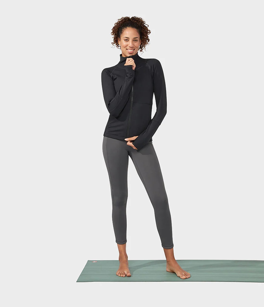 Women\'s Manduka SEQUENCE Jackets Black | 3298431