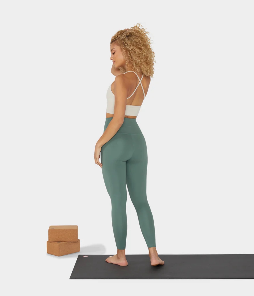 Women's Manduka SPIRIT Leggings Green | 2585140