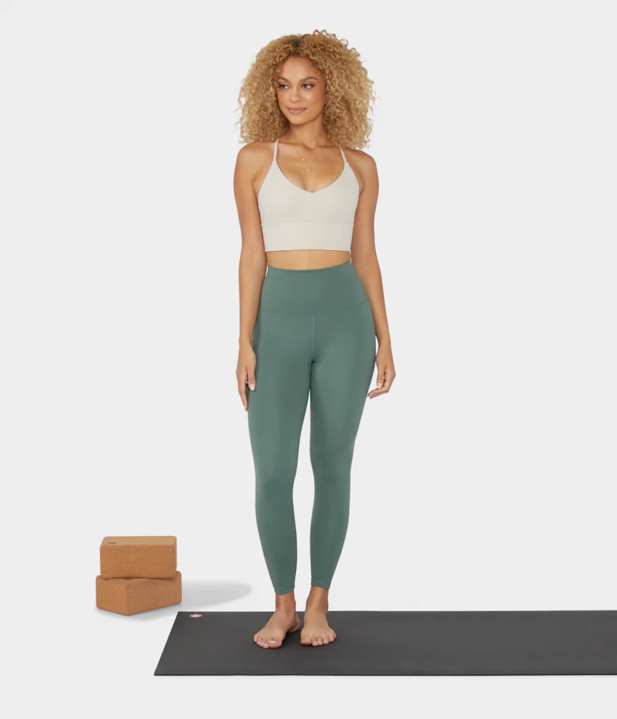 Women\'s Manduka SPIRIT Leggings Green | 2585140