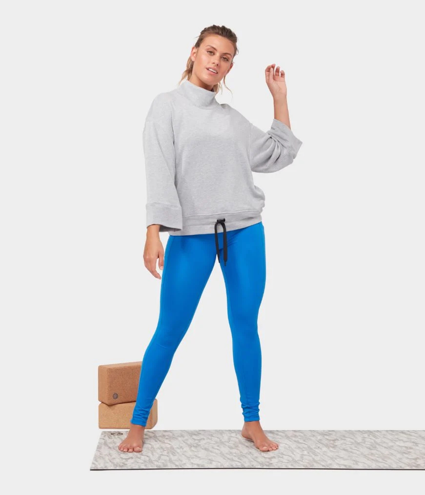 Women's Manduka UPWARD MOCKNECK Pullover Grey | 9622954