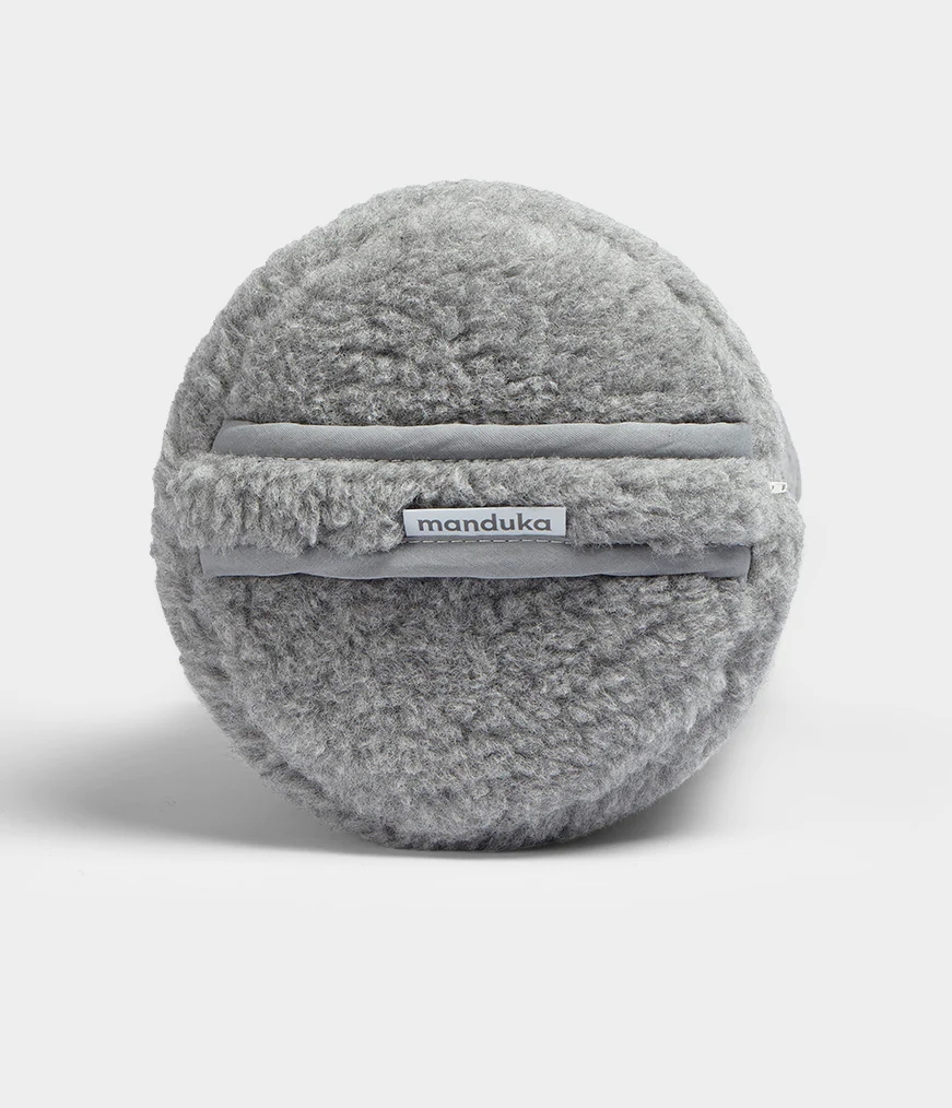 Women's Manduka WOOL ROUND Bolster Grey | 4144172