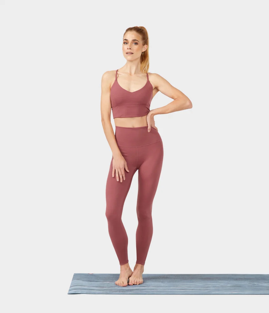 Women's Manduka ESSENCE Leggings Coral | 6398034